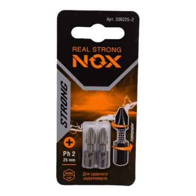 Бита PH2х25 C 6,3 torsion "NOX STRONG" 336225 в Твери