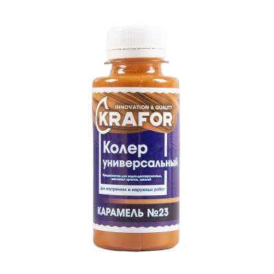 Колер универсальный №23 карамель 100мл (6/108) "Krafor" в Твери