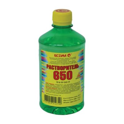 Растворитель 650 0,5л (25) (ПЭТ) Ясхим Новгород в Твери