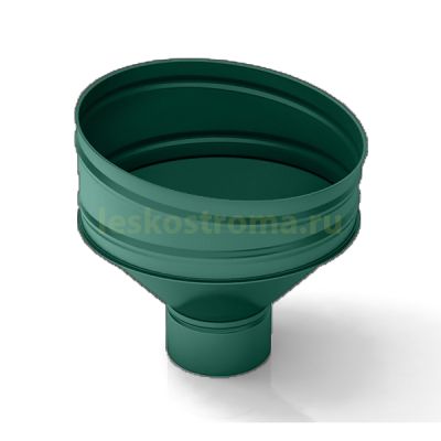 Воронка 100 оцинкованная 0.50 (RAL 6005) в Твери