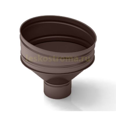 Воронка 100 оцинкованная 0.50 (RAL 8017) в Твери