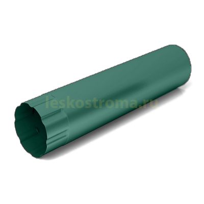 Труба водосточная 100х1000 оцинкованная 0.50 (RAL 6005) в Твери