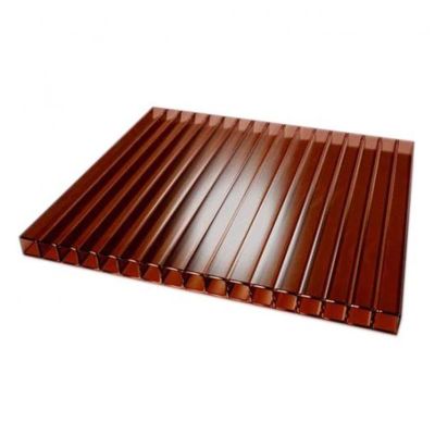 Сотовый поликарбонат UltraPlast 6х2100х6000 (коричневый) в Твери