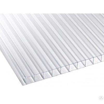 Сотовый поликарбонат UltraPlast 6х2100х6000 (прозрачный) в Твери