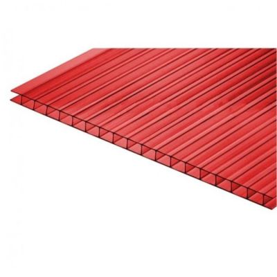 Сотовый поликарбонат UltraPlast 6х2100х6000 (гранатовый) в Твери