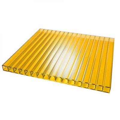 Сотовый поликарбонат UltraPlast 6х2100х6000 (оранжевый) в Твери